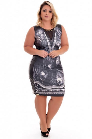 Vestido Plus Size Dama Power